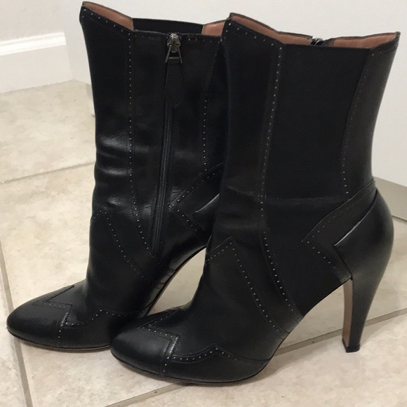 Alaia Paris Black Leather leather Stiletto Boots - Picture 6 of 8